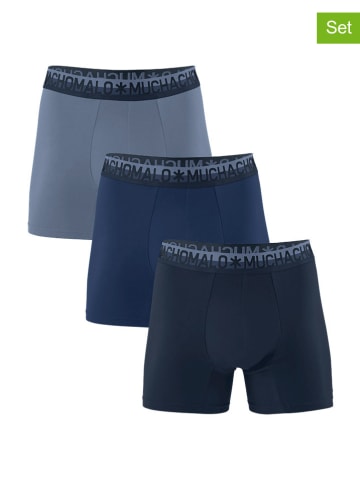 Muchachomalo 3-delige set: boxershorts grijs/donkerblauw/zwart
