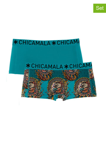 Muchachomalo 2-delige set: hipsters turquoise