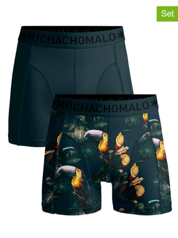 Muchachomalo 2-delige set: boxershorts donkergroen