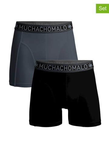 Muchachomalo 2-delige set: boxershorts grijs/zwart