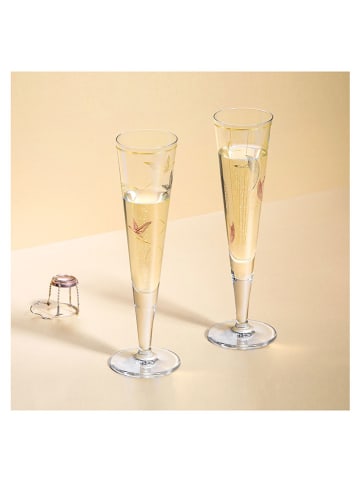 RITZENHOFF Kieliszek "Goldnacht" w kolorze złotym do szampana - 205 ml