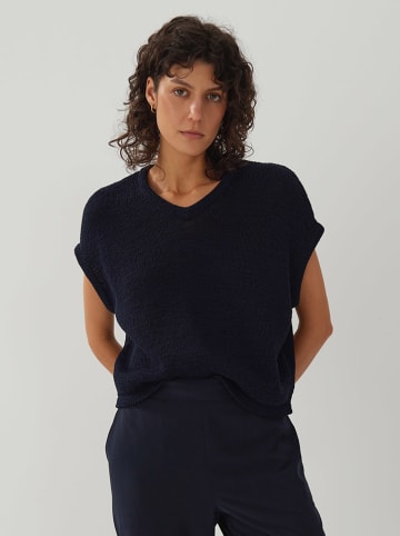 Someday Strickshirt "Tany" donkerblauw
