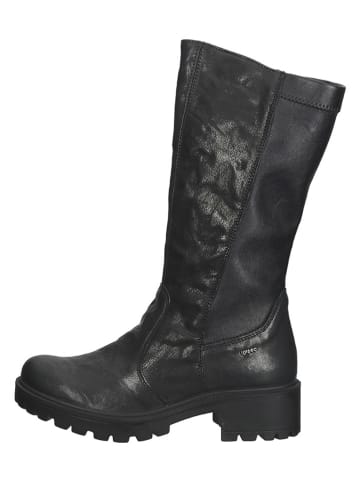 Igi&Co Leder-Stiefel in Schwarz