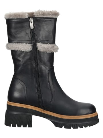 ILC Leder-Stiefel in Schwarz