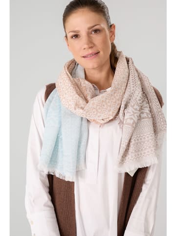LIEBLINGSSTÜCK Sjaal beige/lichtblauw - (L)180 x (B)80 cm