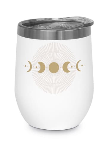 ppd Edelstahl-Thermobecher "Luna & Solis" in Weiß - 350 ml
