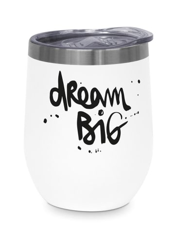 ppd Edelstahl-Thermobecher "Dream Big" in Weiß - 350 ml