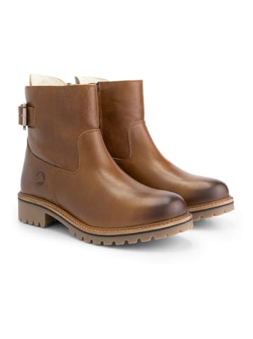 TRAVELIN' Leder-Boots "Kammerfoss" in Hellbraun