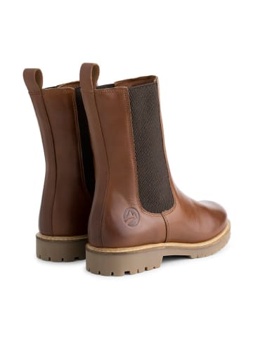 Travelin` Leren chelseaboots "Lemming" bruin