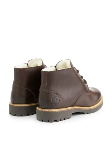 Travelin` Leren veterschoenen "Trehause" bruin