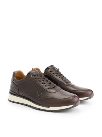 Travelin` Leren sneakers "Walgrave" bruin