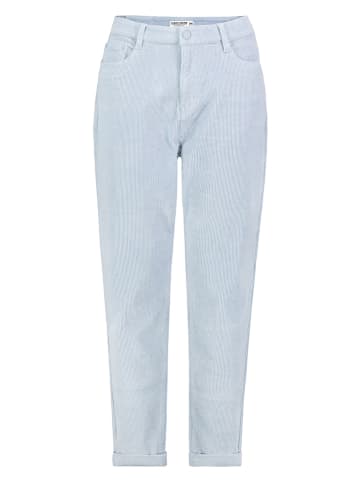 Eight2Nine Spodnie sztruksowe - Mom fit - w kolorze błękitnym