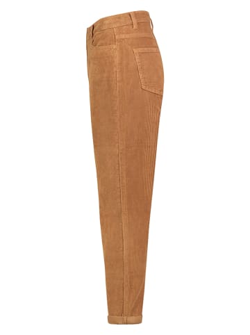 Eight2Nine Spodnie sztruksowe - Mom fit - w kolorze jasnobrązowym