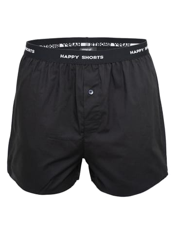 Happy Shorts 3er-Set: Boxershorts in Schwarz