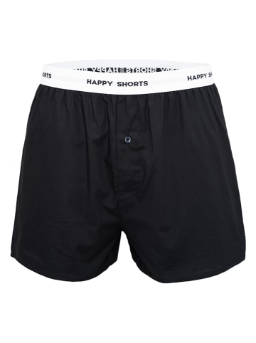 Happy Shorts 3er-Set: Boxershorts in Schwarz