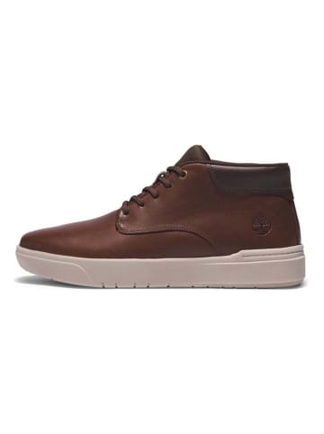Timberland Skórzane sneakersy "Seneca Bay" w kolorze ciemnobrązowym