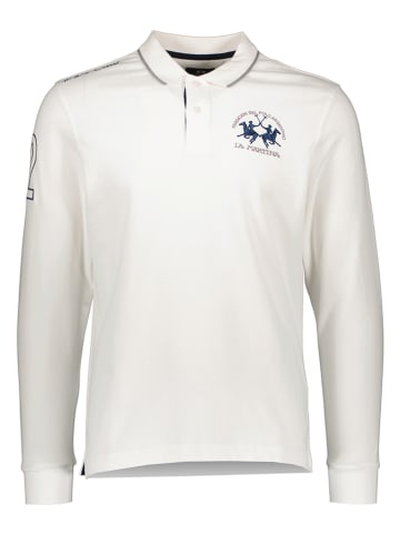 La Martina Poloshirt in Creme