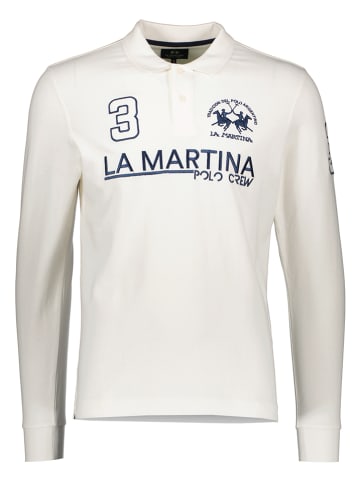 La Martina Koszulka polo w kolorze kremowym