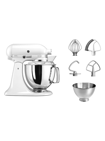 KitchenAid Küchenmaschine "Artisan" in Weiß - 4,8 l