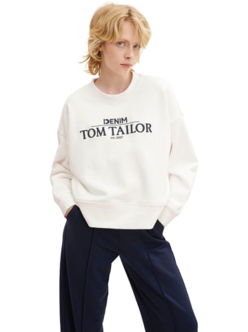 Tom Tailor Sweatshirt in Weiß