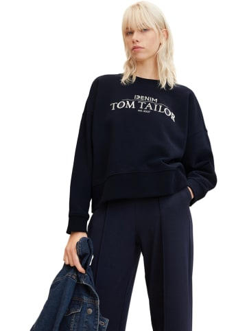 Tom Tailor Sweatshirt in Dunkelblau