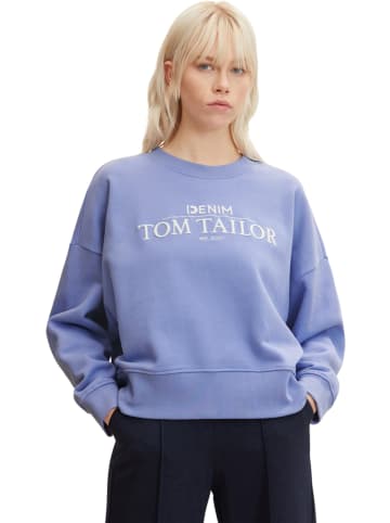 Tom Tailor Sweatshirt in Hellblau