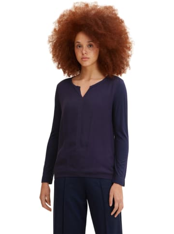 Tom Tailor Bluse in Dunkelblau
