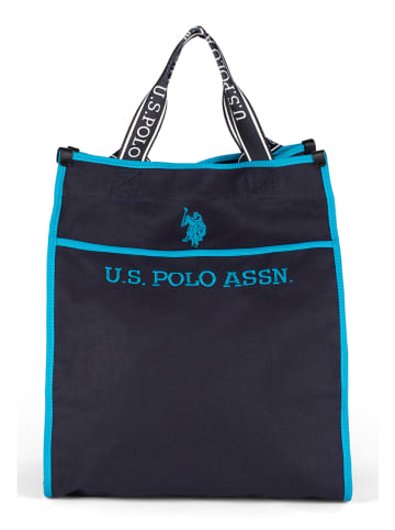 U.S. Polo Assn. Schultertasche "Halifax" in Dunkelblau  - (B)35 x (H)40 x (T)24 cm