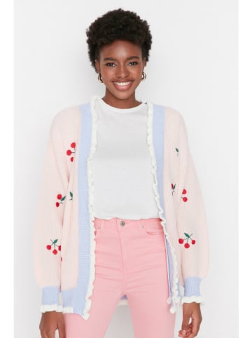 trendyol Cardigan in Rosé/ Hellblau