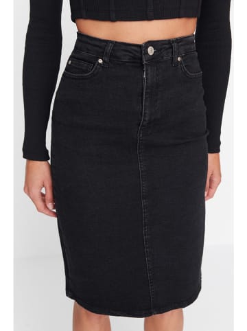 trendyol Spódnica dżinsowa w kolorze czarnym