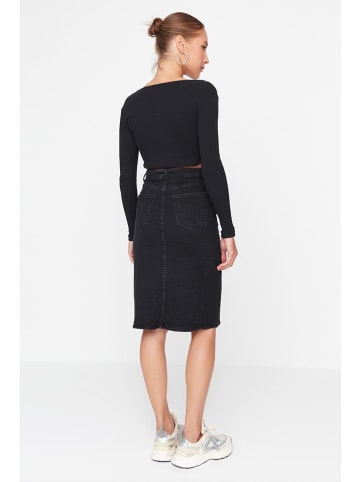 trendyol Jeansrock in Schwarz