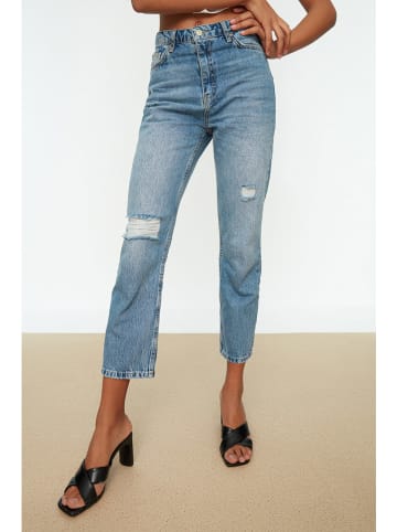 trendyol Spijkerbroek - regular fit - blauw