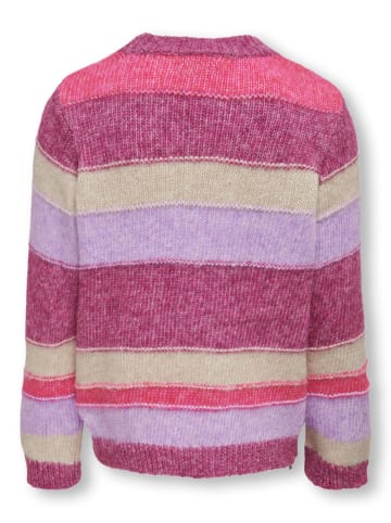 KIDS ONLY Sweter "Kogelaine" w kolorze różowym ze wzorem