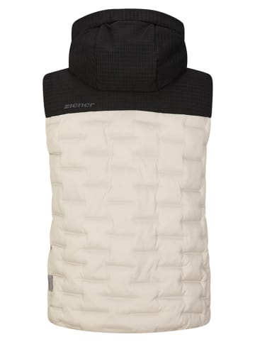 Ziener Functionele bodywarmer "Tilicho" crème/zwart