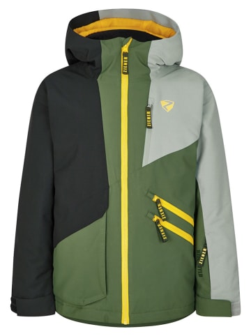 Ziener Ski-/snowboardjas "Alfur" zwart/kaki/grijs