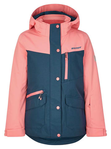 Ziener Ski-/snowboardjas "Anoki" lichtroze/donkerblauw