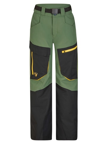Ziener Spodnie narciarskie "Akando" w kolorze oliwkowo-czarnym
