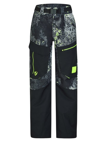 Ziener Spodnie narciarskie "Akando" w kolorze czarnym ze wzorem