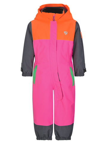 Ziener Kombinezon narciarski "Anup" w kolorze różowo-pomarańczowo-szarym