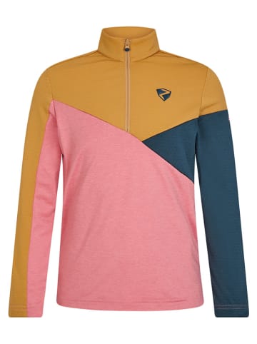 Ziener Functioneel shirt "Jespa" lichtroze/mosterdgeel