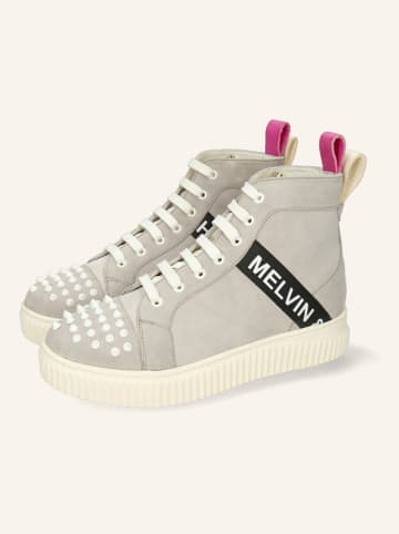 MELVIN & HAMILTON Leren sneakers "Nuri 2" grijs/crème