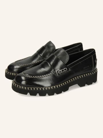 MELVIN & HAMILTON Skórzane slippersy "Jade 55" w kolorze czarnym