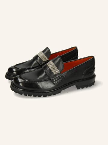 MELVIN & HAMILTON Skórzane slippersy "Regine 15" w kolorze czarnym
