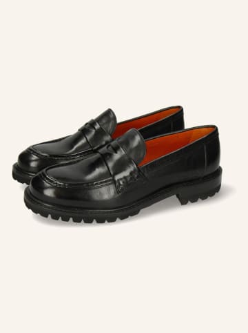MELVIN & HAMILTON Skórzane slippersy "Regine 6" w kolorze czarnym