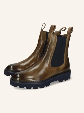 MELVIN & HAMILTON Leren chelseaboots "Sally 186" kaki