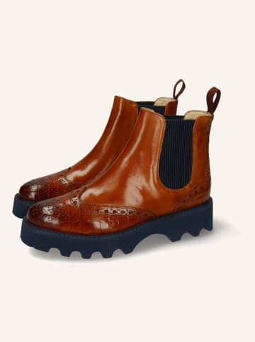 MELVIN & HAMILTON Leren chelseaboots "Selina 65" lichtbruin