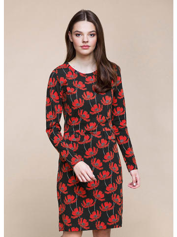 4funkyflavours Jurk "I Come For Your Love" zwart/rood