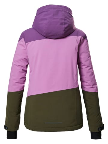 Killtec Ski-/ Snowboardjacke in Khaki/ Rosa/ Lila