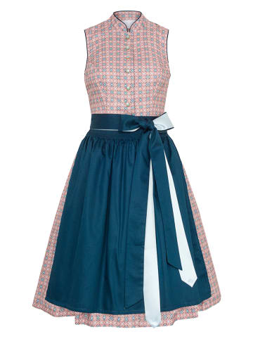 Alpenfee Dirndl "Gigi" lichtroze/blauw