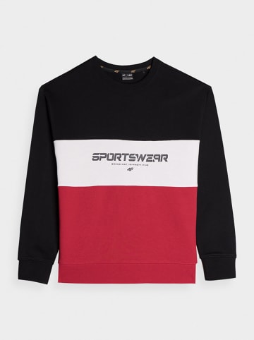 4F Sweatshirt zwart/rood